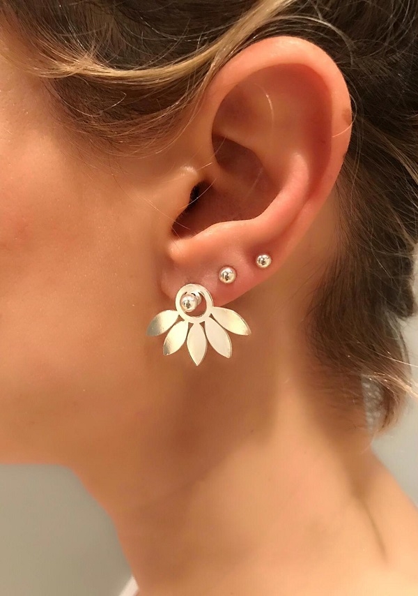 MAT ÇİÇEK KÜPE - Görsel 3