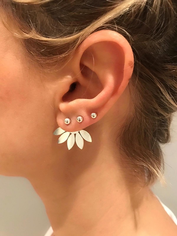 MAT ÇİÇEK KÜPE - Görsel 4