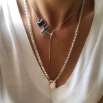 GÖZ MADALYONLU ARPA ZİNCİR KOLYE