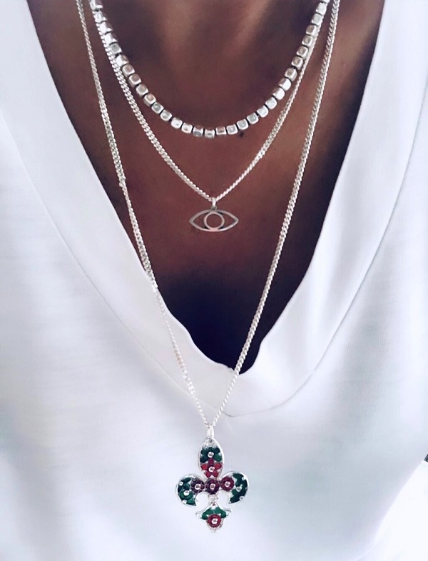 GÖZ MADALYONLU KOLYE - Görsel 1