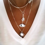 AY VE HARF MADALYONLU KOLYE