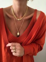 KALIN ZİNCİR HARF KOLYE