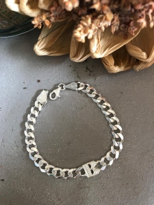 KALIN ZİNCİR HARF BİLEKLİK - Görsel 2