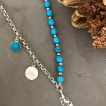 MAVİ FİRUZE TAŞLI AŞK KOLYE