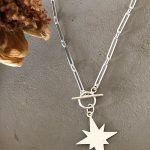 KUZEY YILDIZ MADALYONLU T-KAPAMA KOLYE