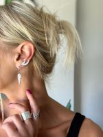 DAMLA GÖKKUŞAĞI TAŞLI KÜPE - Görsel 2