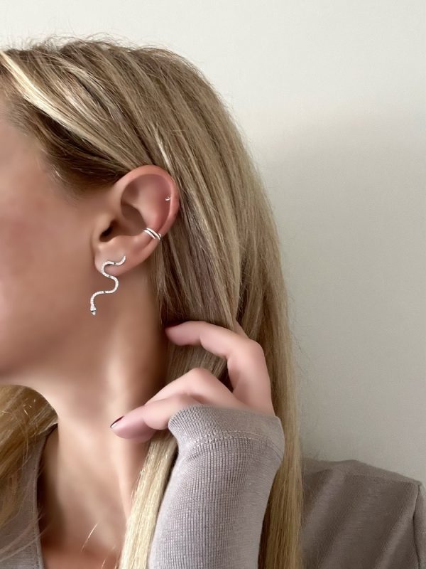 KRİSTAL YILAN KÜPE - Görsel 2