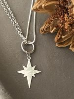 ÇİFT ZİNCİRLİ BÜYÜK KUZEY YILDIZ KOLYE