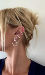 ASİMETRİK HALKA KÜPE - Görsel 2