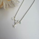 YILDIZLI OPAL CHARM KOLYE