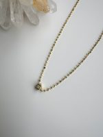 ALTIGEN KÜP ZİNCİR MADALYON KOLYE