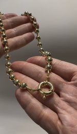 DENİZCİ KAPAMA TOP ZİNCİR KOLYE - Görsel 2