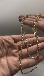 ÜÇ SIRA KÜP ZİNCİR KOLYE - Görsel 2