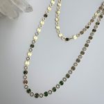 PARLAK PULLU UZUN ZİNCİR KOLYE